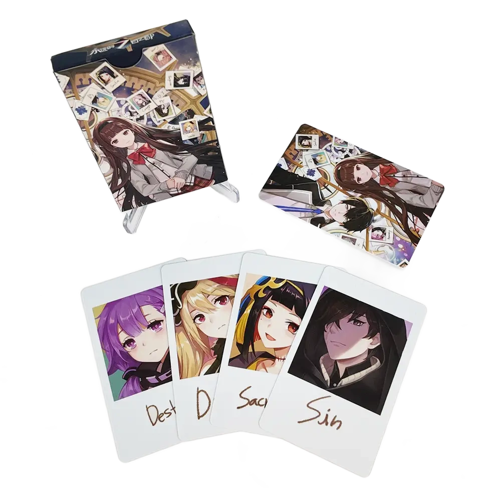 Conjunto personalizado de 19 cartões fotográficos em PVC estilo Polaroid