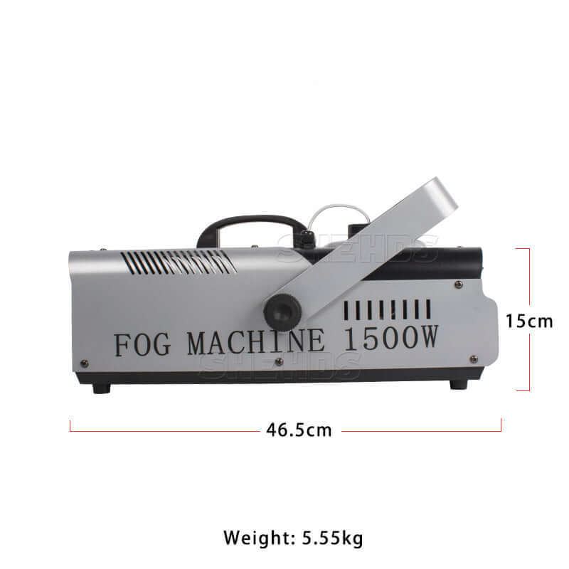 SHEHDS Дымовая машина 1500 Вт с пультом, проводом и DMX512