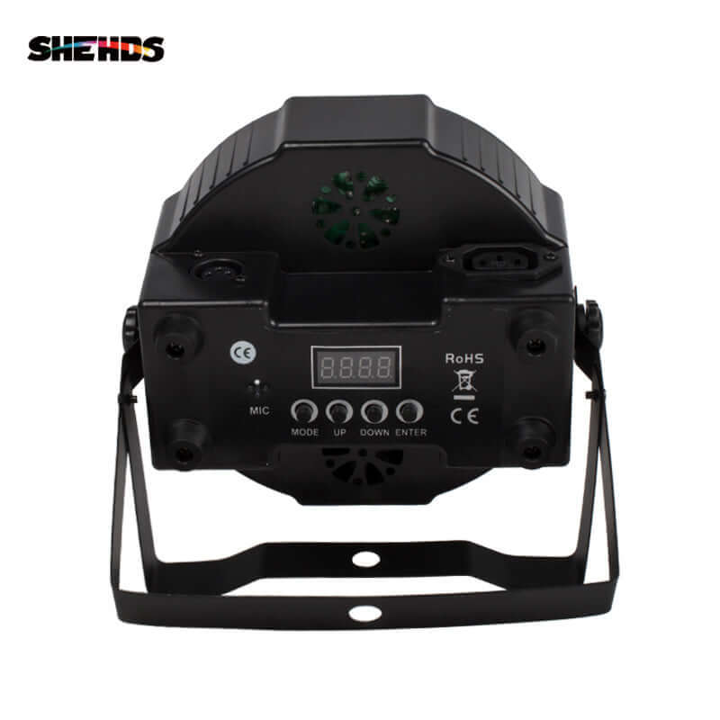SHEHDS Тихий тонкий светодиодный Par-свет 7x18 Вт RGBWA+UV