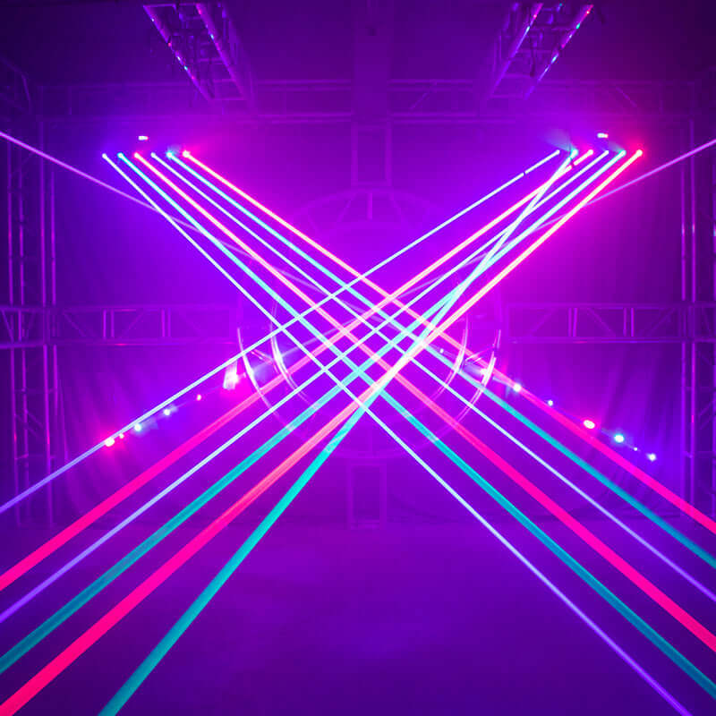 SHEHDS Лазерный сканер 3D RGB / RGB 3000 мВт DMX подвесной