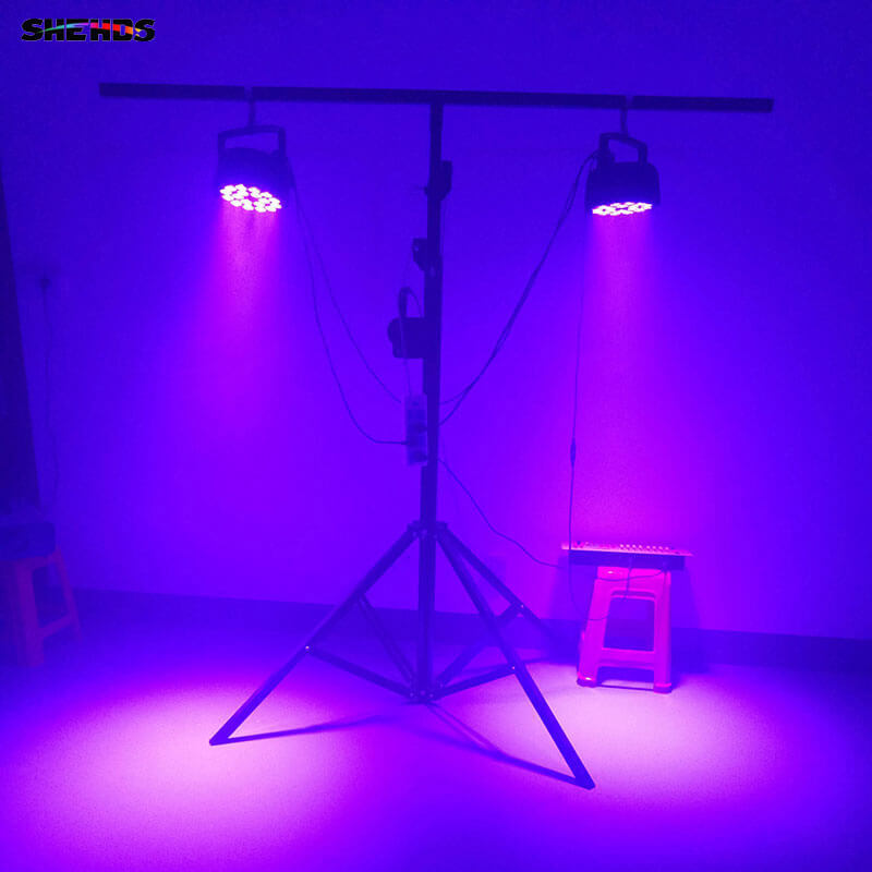 SHEHDS Алюминиевый плоский светодиодный Par-свет 18x18 Вт DMX512 DJ Par Cans Wash
