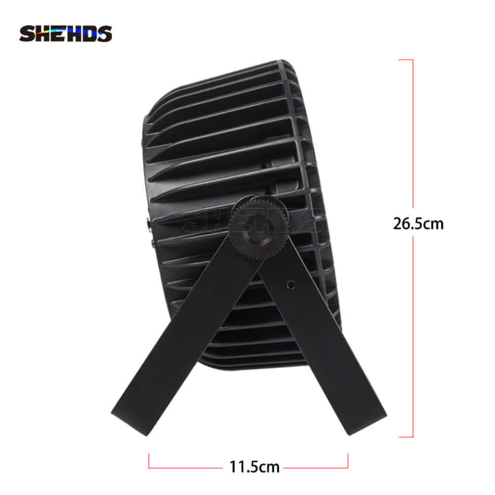 SHEHDS Плоский светодиодный Par-свет 18x12 Вт RGBW 4in1 алюминиевый сплав DMX512