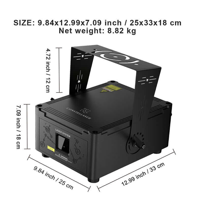 Constellaser Управляемый через приложение лазерный свет 12 Вт RGB серия анимационный сканер