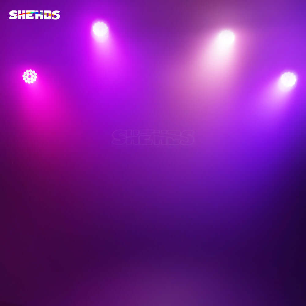 SHEHDS Новая версия светодиодного Par-света 18x18 Вт RGBWA+UV 6in1 большой алюминиевый сплав