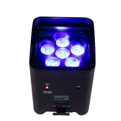 SHEHDS Беспроводной аккумуляторный светодиодный uplight Par-свет 6x18 Вт 6in1 RGBAW+UV с пультом ДУ
