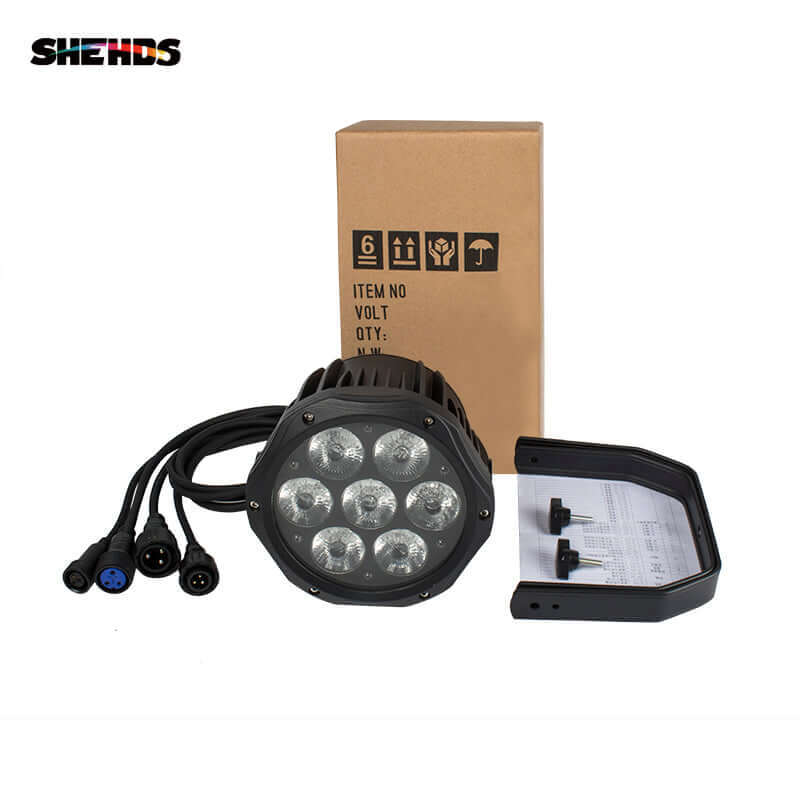 SHEHDS Водонепроницаемый светодиодный Par-свет 7x12 Вт RGBW / 7x18 RGBWA+UV