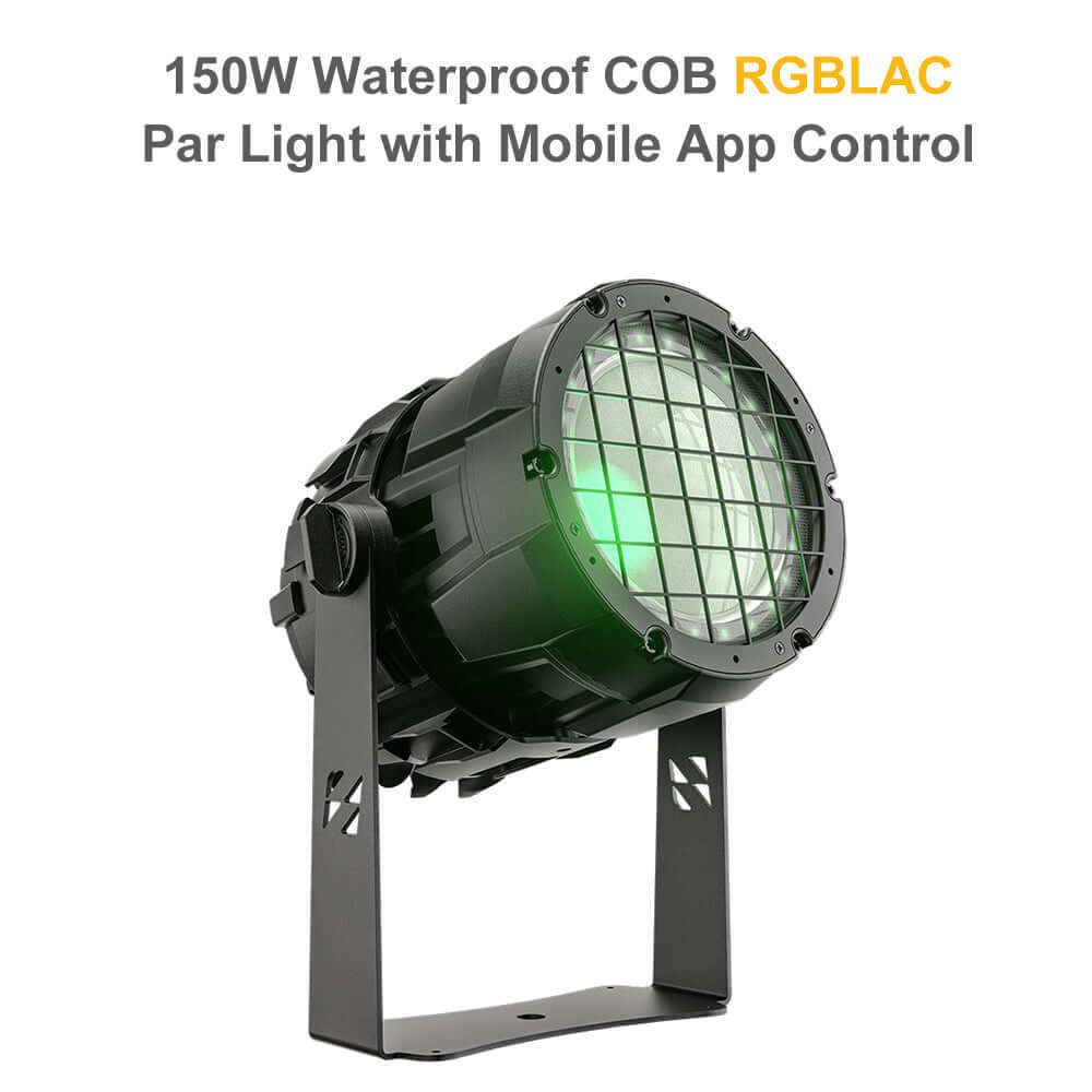 SHEHDS Водонепроницаемый светодиодный Par-свет COB RGBLAC 150 Вт с управлением через приложение