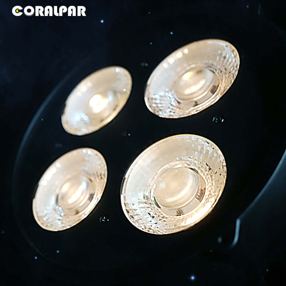 CORALPAR Водонепроницаемый светодиодный COB-свет 200 Вт холодный и тёплый белый Par-свет алюминиевый сплав