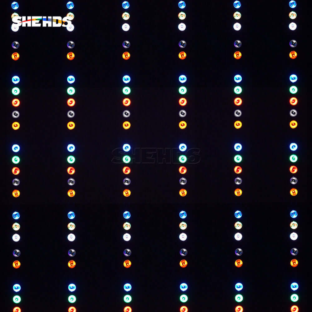 SHEHDS Настенный светодиодный прожектор Wash 18x18 Вт RGBWA+UV с рециркуляцией воздуха для охлаждения