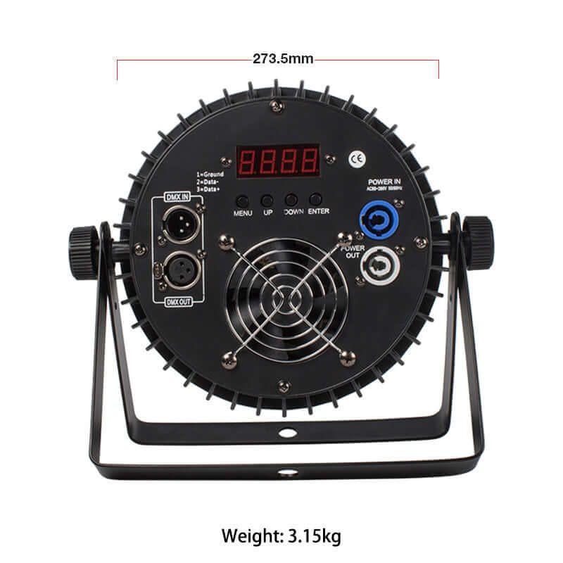 SHEHDS Алюминиевый плоский светодиодный Par-свет 18x18 Вт DMX512 DJ Par Cans Wash