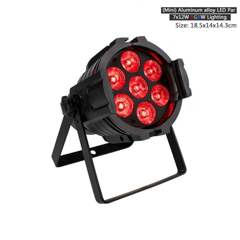 SHEHDS Мини светодиодный Par-свет 7x18 Вт 6in1 RGBWA+UV алюминиевый сплав