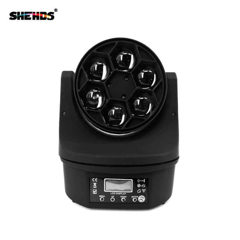 SHEHDS Светодиодный подвесной прожектор Bee Eye Beam и Wash 6x15 Вт RGBW 4in1