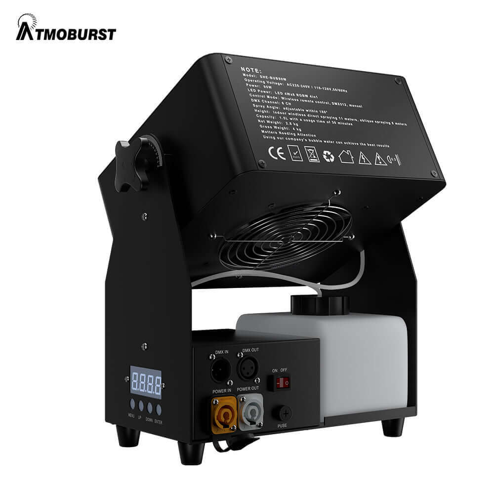 SHEHDS Пузырьковая машина ATMOBURST 90 Вт со светодиодным эффектом 6x4 Вт RGBW