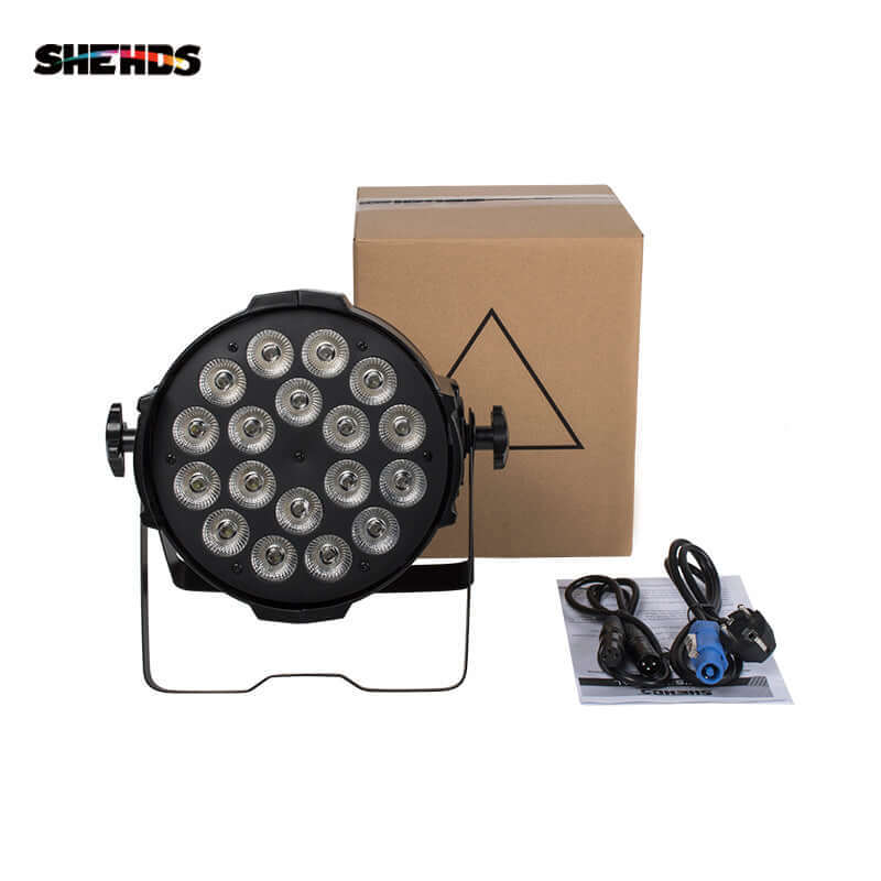SHEHDS Большой алюминиевый светодиодный Par-свет 18x12 Вт RGBW / 18x18 Вт RGBWA+UV 6in1