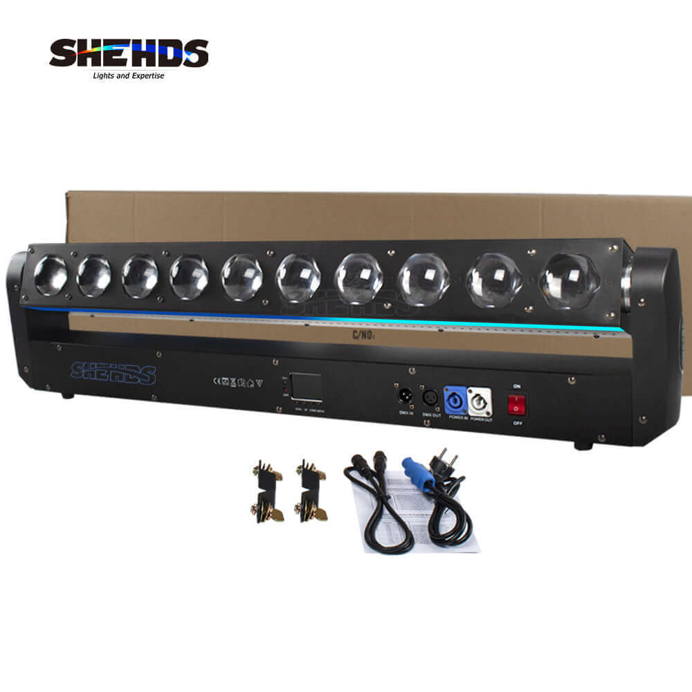 SHEHDS Светодиодный подвесной прожектор Wash Wall 10x40 Вт RGBW 4in1 и Beam