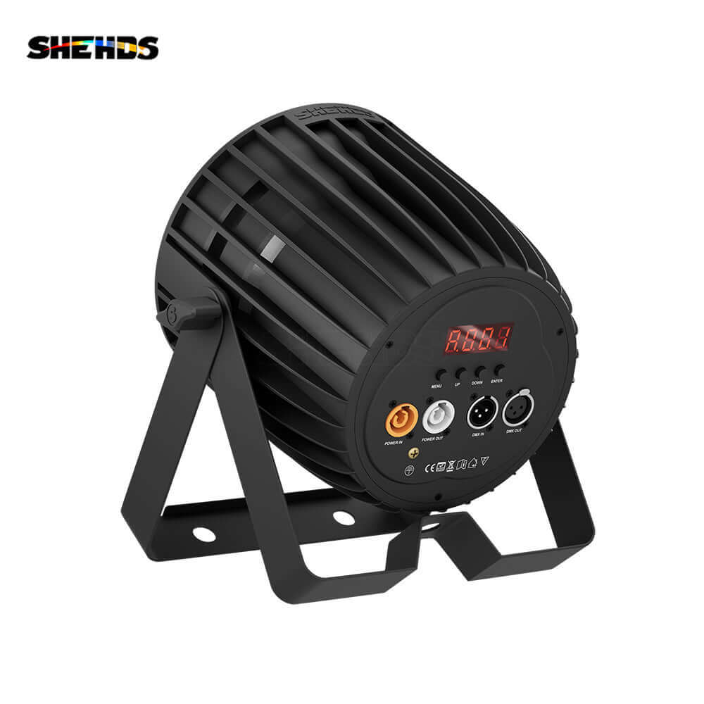SHEHDS Новая версия светодиодного Par-света 18x18 Вт RGBWA+UV 6in1 большой алюминиевый сплав
