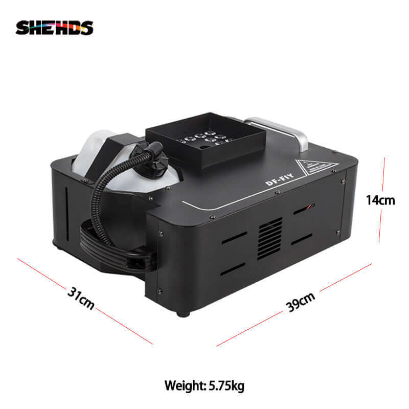SHEHDS Дымовая машина 1500 Вт с 24x9 Вт RGB светодиодами