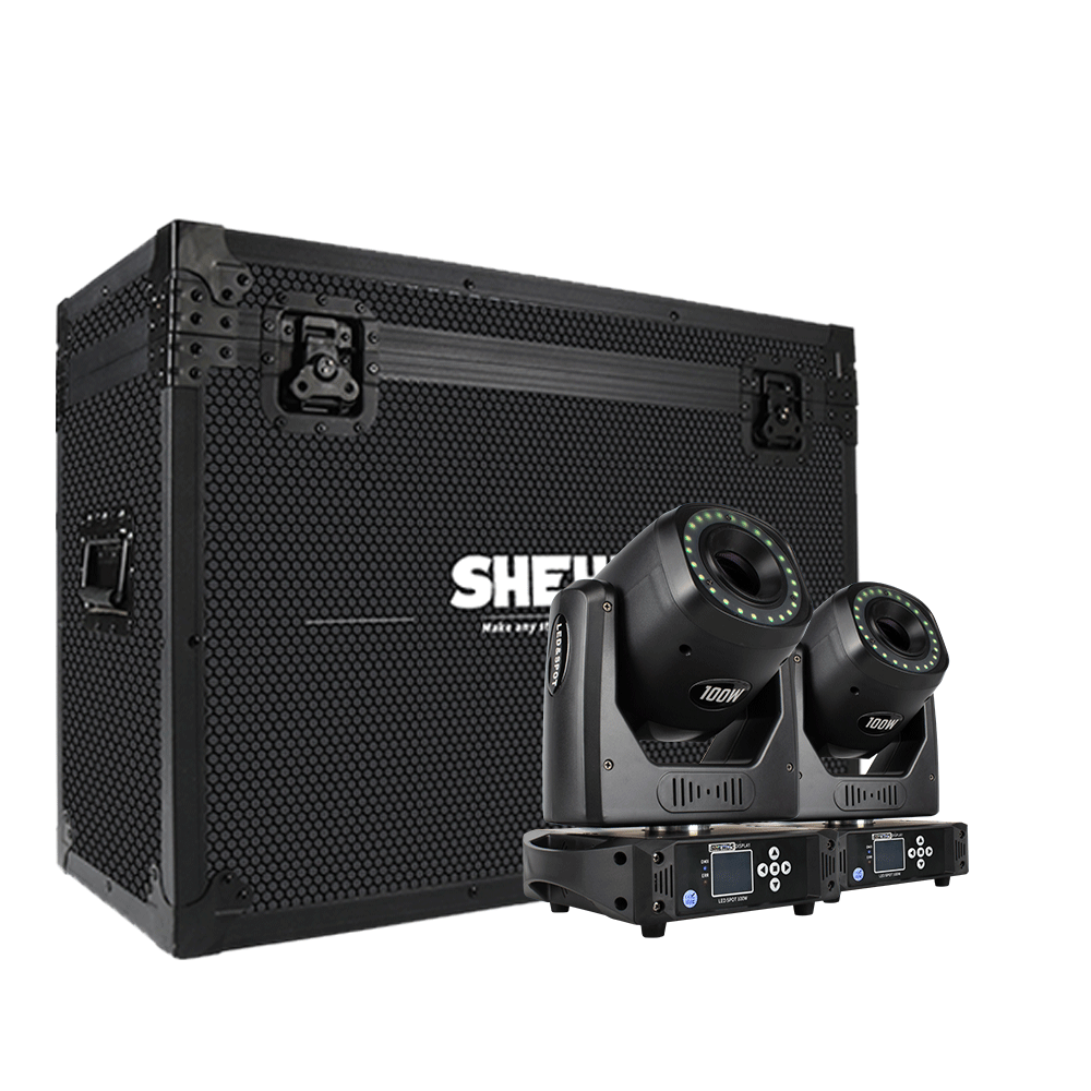 SHEHDS Светодиодный подвесной прожектор Gobo 100 Вт 6 призм с светодиодным кольцом и ЖК-дисплеем