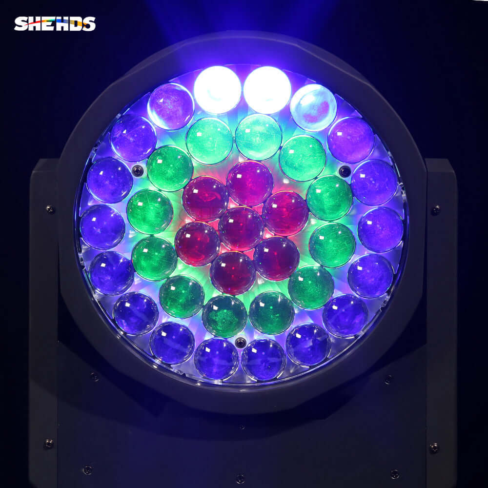 SHEHDS Мини светодиодный Wash подвесной прожектор 37x15 Вт RGBW с эффектом зума