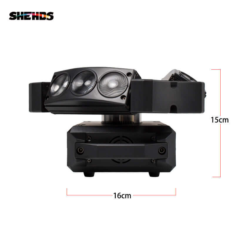 SHEHDS Мини светодиодный паук Beam 9x10 Вт RGBW подвесной
