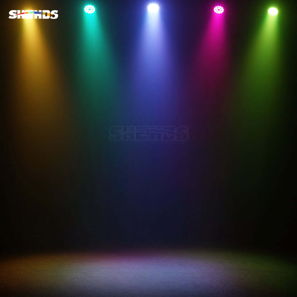SHEHDS Новая версия светодиодного Par-света 18x18 Вт RGBWA+UV 6in1 большой алюминиевый сплав