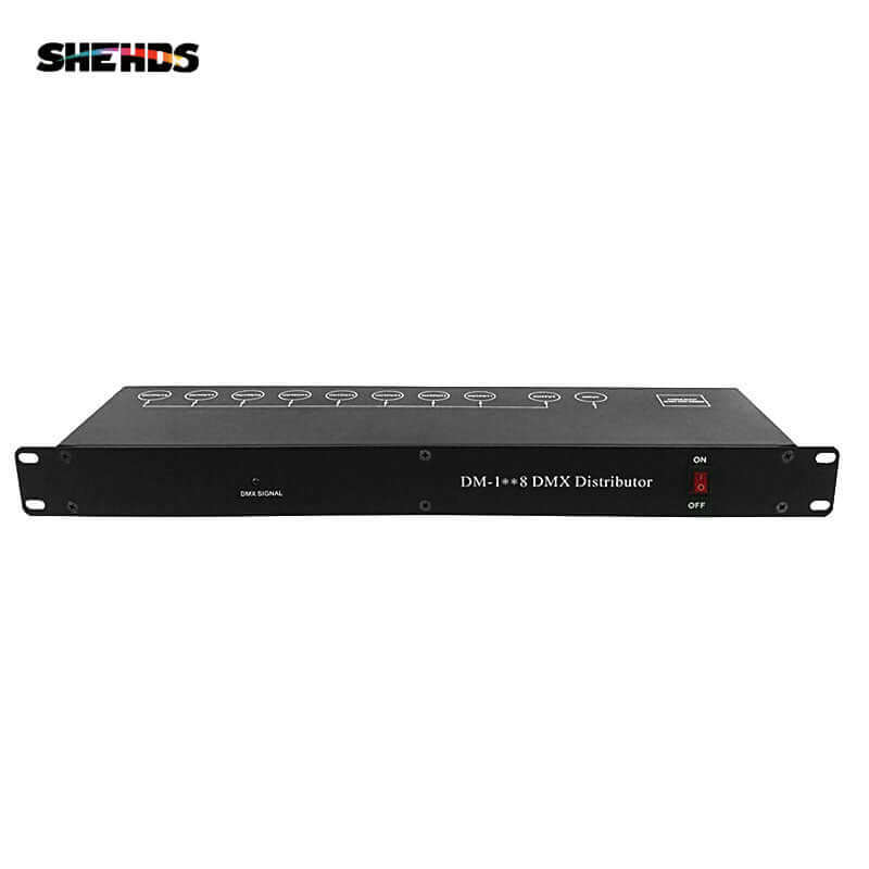 Контроллер-усилитель сигнала сценического света DMX512 сплиттер 8-канальный распределитель DMX
