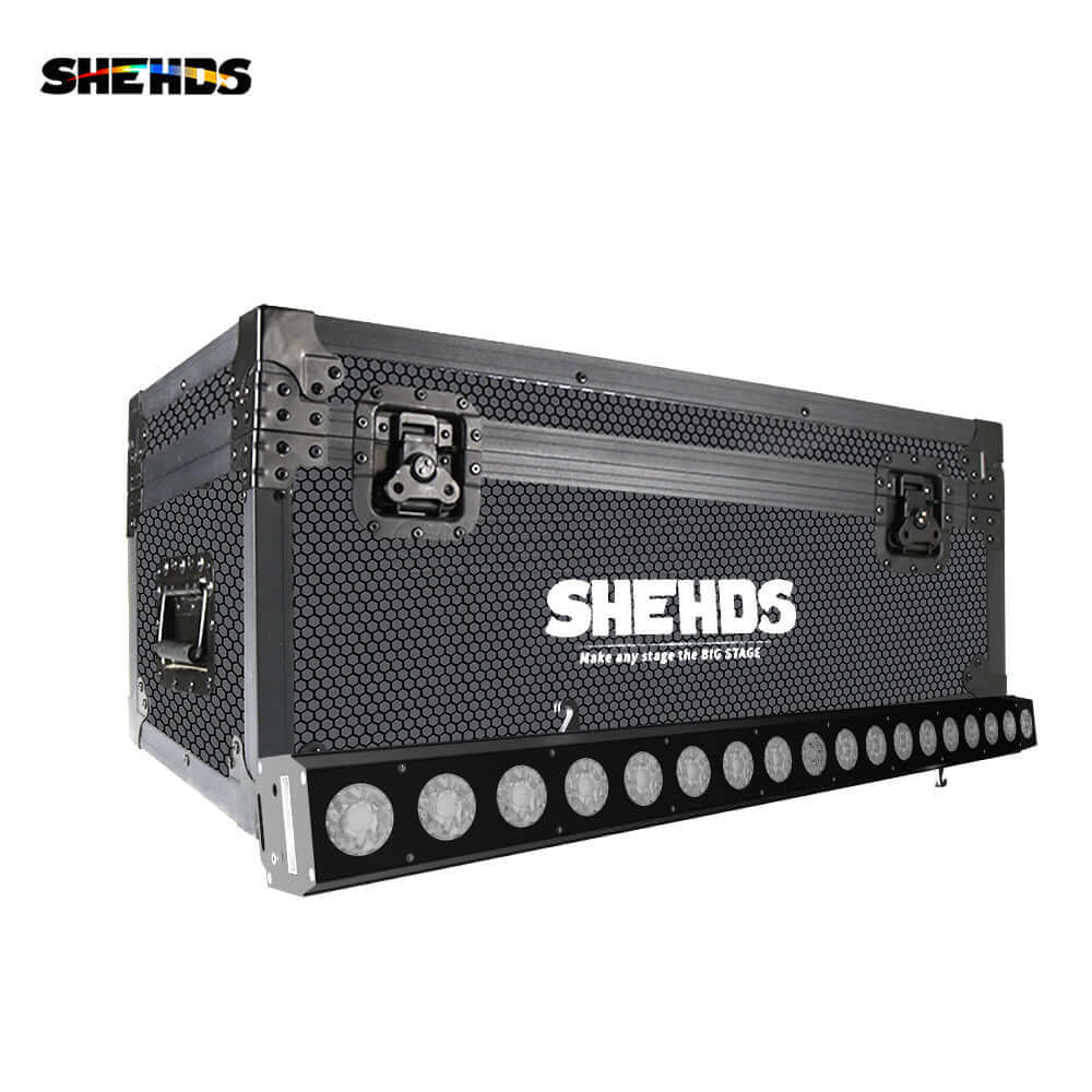 SHEHDS Настенный светодиодный прожектор Wash 18x18 Вт RGBWA+UV с рециркуляцией воздуха для охлаждения