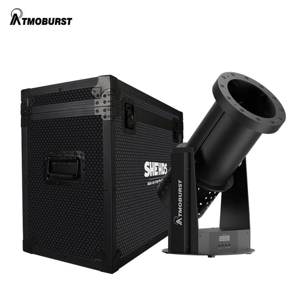 ATMOBURST Машина конфетти 1500 Вт со светодиодами 12x4 Вт RGB регулируемый угол