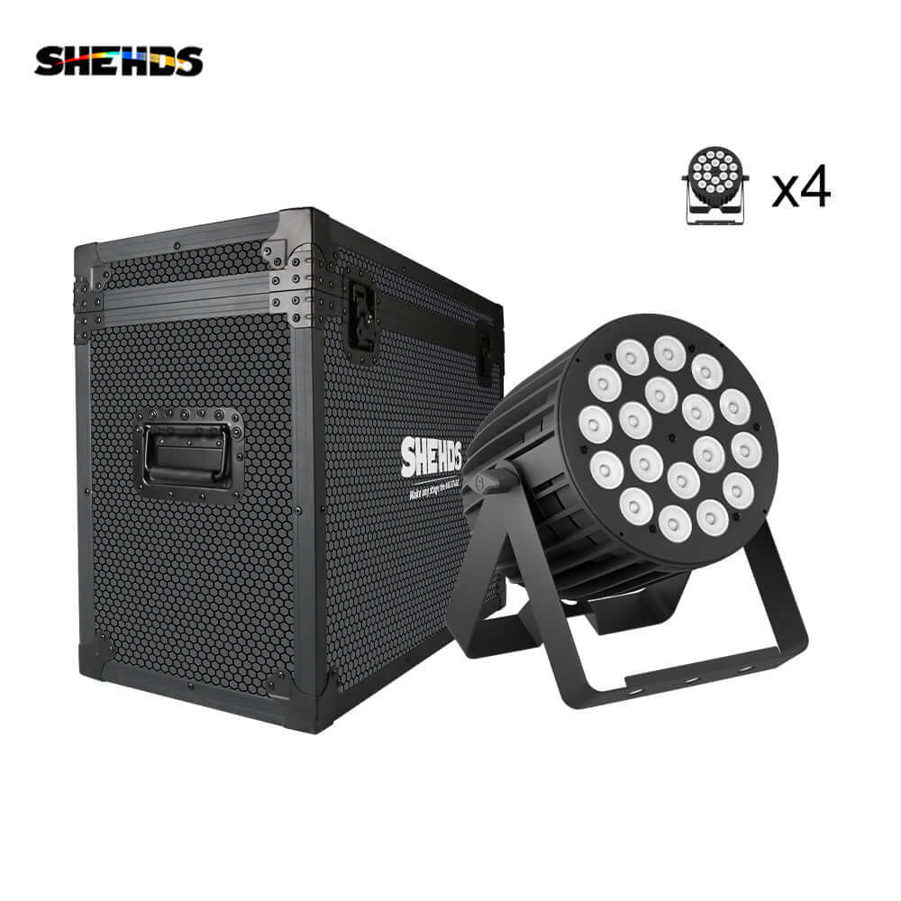 SHEHDS Новая версия светодиодного Par-света 18x18 Вт RGBWA+UV 6in1 большой алюминиевый сплав