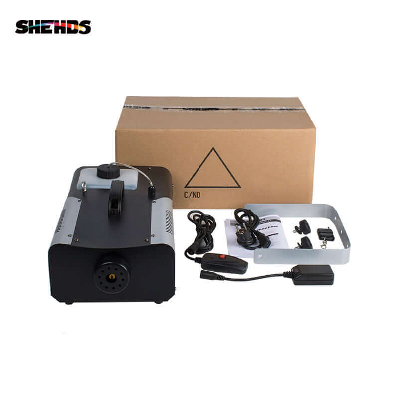 SHEHDS Дымовая машина 1500 Вт с пультом, проводом и DMX512
