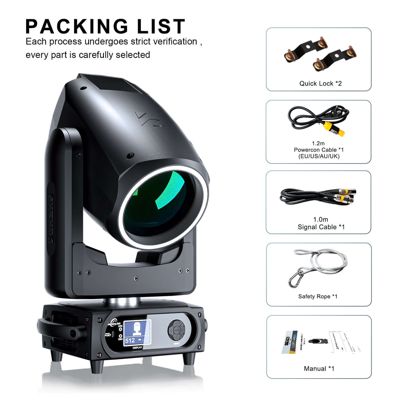 SHEHDS Управляемый через приложение подвесной прожектор Beam/Moving Head 320 Вт 14R CMY Gobo с двойной призмой