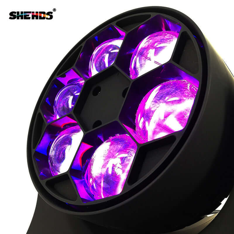SHEHDS Светодиодный подвесной прожектор Bee Eye Beam и Wash 6x15 Вт RGBW 4in1