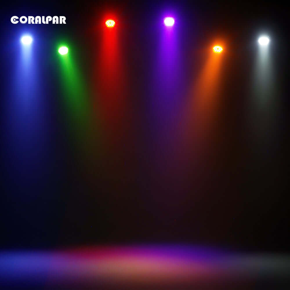 CORALPAR Водонепроницаемый плоский светодиодный Par-свет 18x12 Вт RGBWA+UV алюминиевый сплав