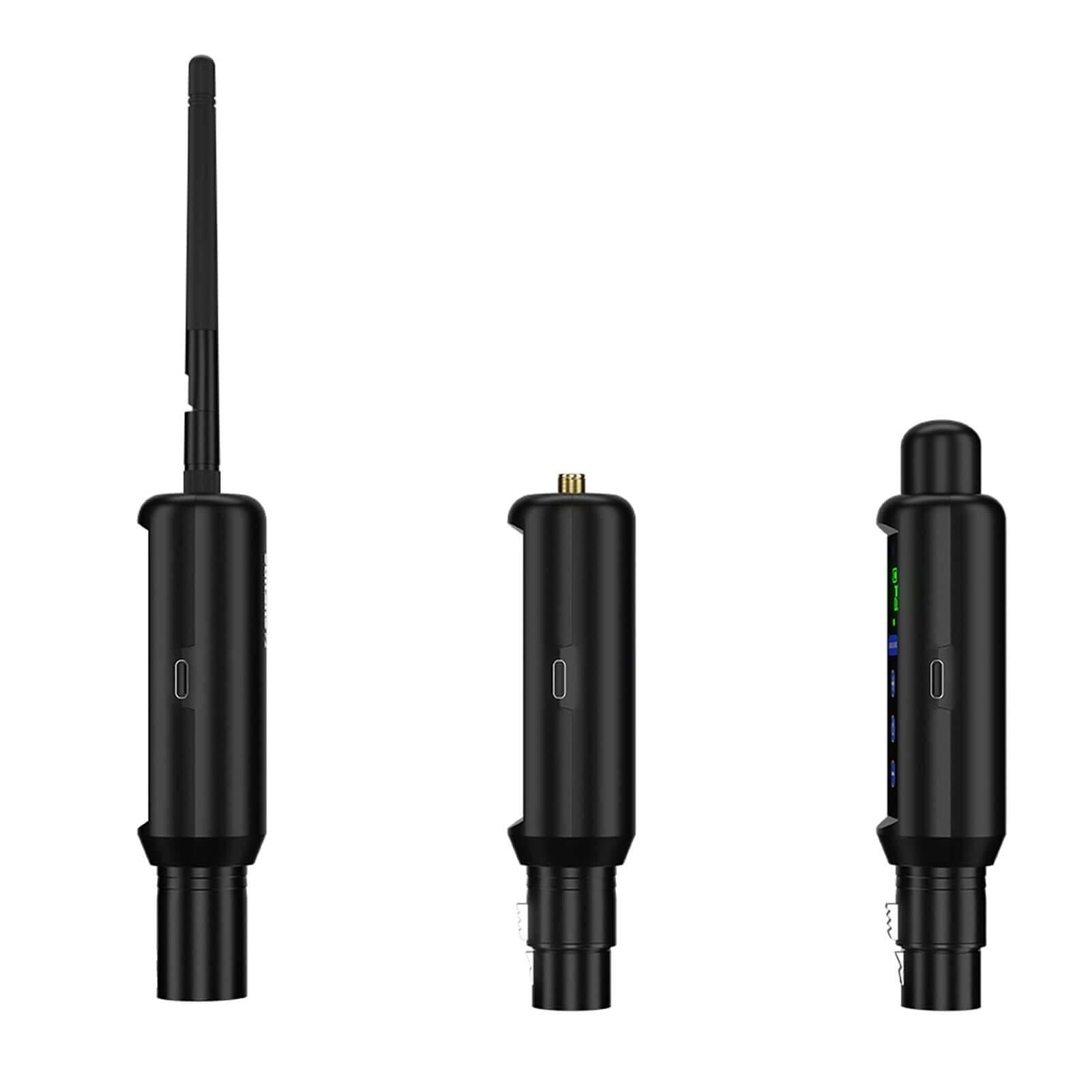 Беспроводной передатчик и приёмник DMX 512 2.4G с аккумулятором и OLED-сенсором для сценического света