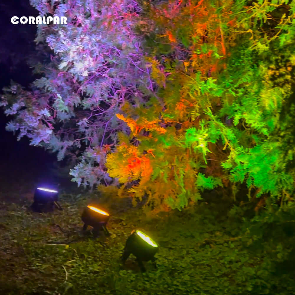 CORALPAR Водонепроницаемый плоский светодиодный Par-свет 18x12 Вт RGBWA+UV алюминиевый сплав