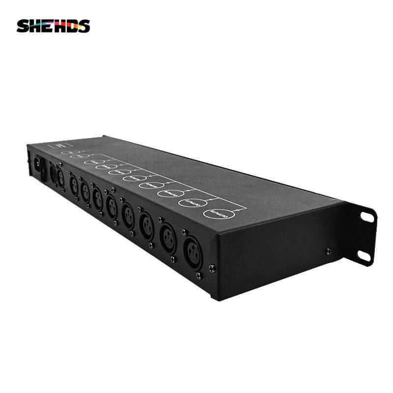 Контроллер-усилитель сигнала сценического света DMX512 сплиттер 8-канальный распределитель DMX