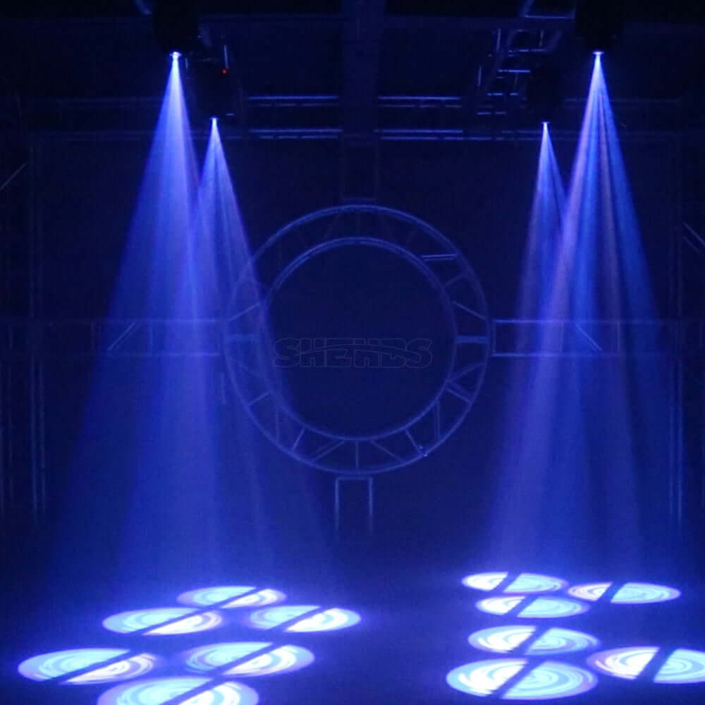 SHEHDS Светодиодный прожектор Spot 80 Вт с Gobo 3-призмы