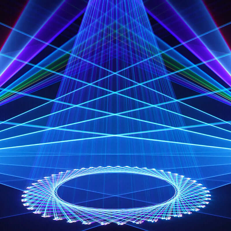 Constellaser Управляемый через приложение лазерная анимация полупроводниковый свет 6 Вт RGB с DMX512, ILDA и RJ45 Art-Net разъёмом