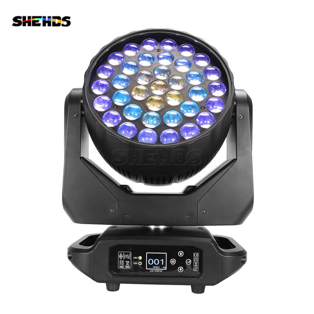 SHEHDS Мини светодиодный Wash подвесной прожектор 37x15 Вт RGBW с эффектом зума