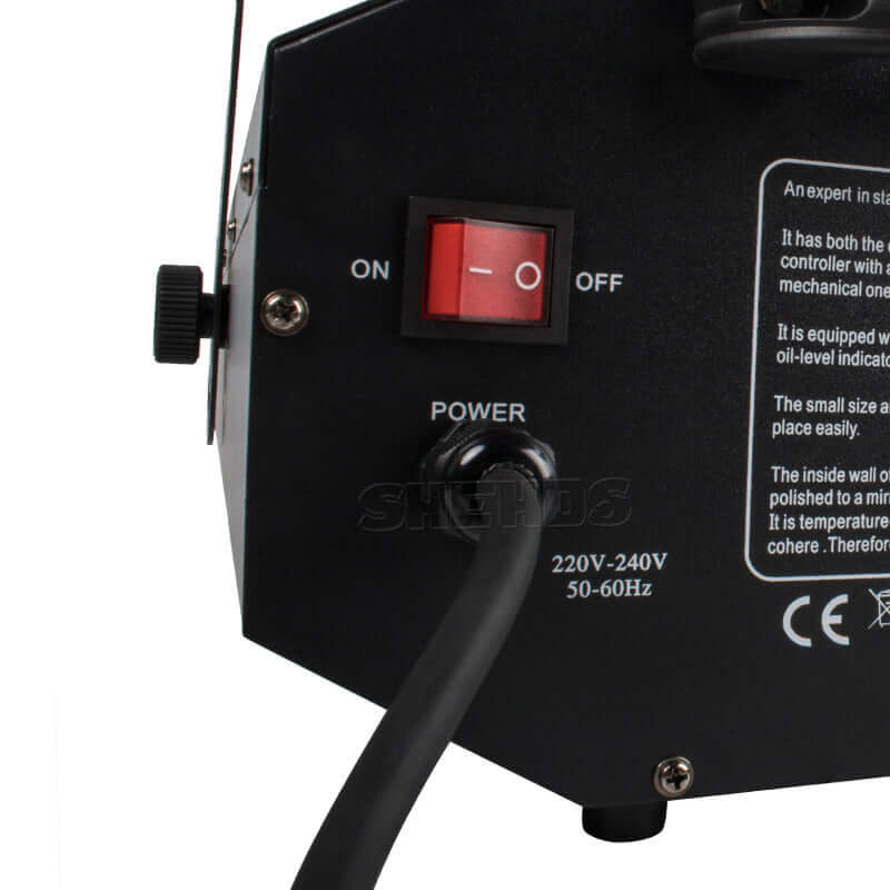 SHEHDS Дымовая и туманная машина 3000 Вт с пультом, проводом и DMX512