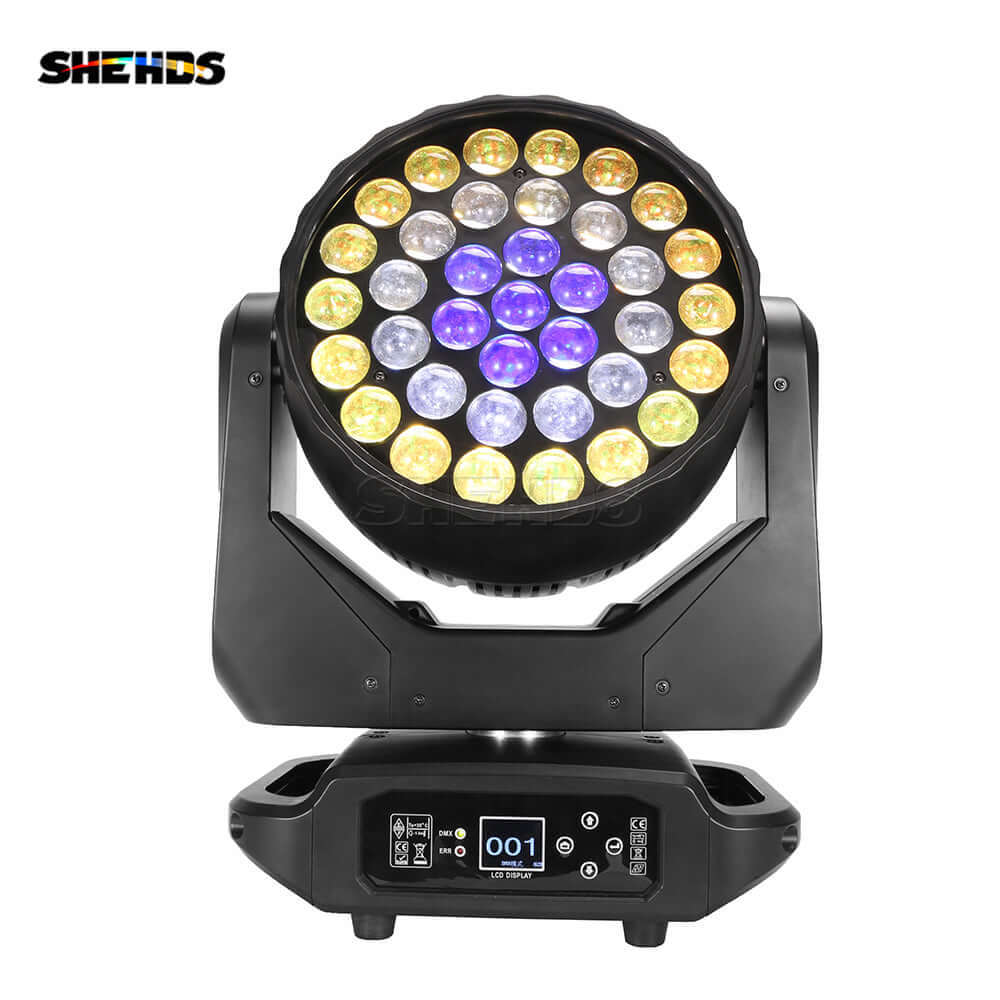 SHEHDS Мини светодиодный Wash подвесной прожектор 37x15 Вт RGBW с эффектом зума