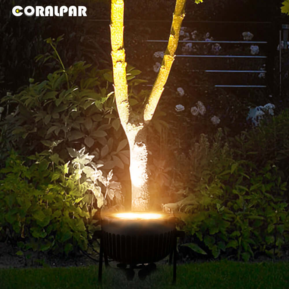 CORALPAR Водонепроницаемый светодиодный COB-свет 200 Вт холодный и тёплый белый Par-свет алюминиевый сплав
