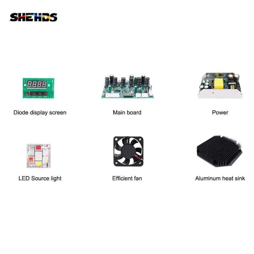 SHEHDS Новая версия светодиодного Par-света 18x18 Вт RGBWA+UV 6in1 большой алюминиевый сплав