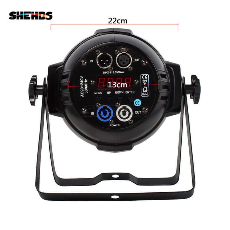 SHEHDS Светодиодный COB Blinder Par 200 Вт RGBWA+UV 6in1 со шторками