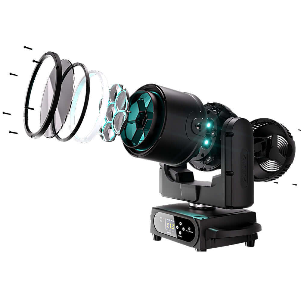 JMS WEBB Водонепроницаемый светодиодный подвесной прожектор Bee Eye 7x40 Вт RGBW/RGBL/RGBLAC зум Wash