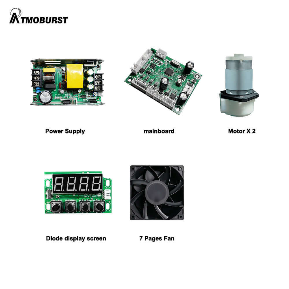 SHEHDS Пузырьковая машина ATMOBURST 90 Вт со светодиодным эффектом 6x4 Вт RGBW