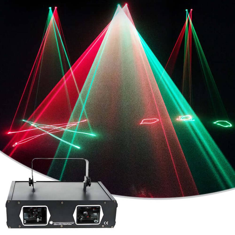 SHEHDS Двухлинзовый лазер RG и RGB