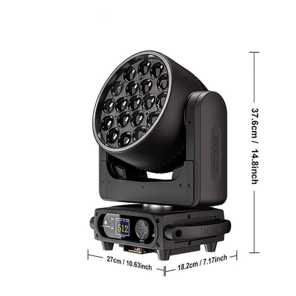 ОБНОВЛЁННЫЙ SHEHDS Светодиодный подвесной прожектор 19x15/20/25 Вт Beam Wash зум