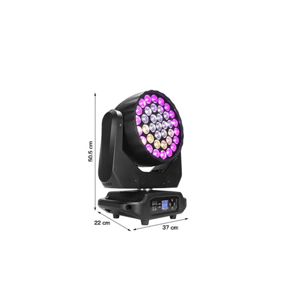 SHEHDS Мини светодиодный Wash подвесной прожектор 37x15 Вт RGBW с эффектом зума