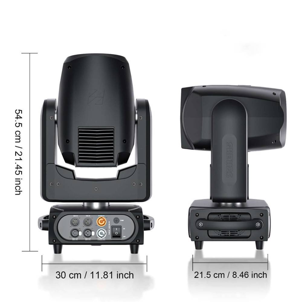 SHEHDS Управляемый через приложение подвесной прожектор Beam/Moving Head 320 Вт 14R CMY Gobo с двойной призмой